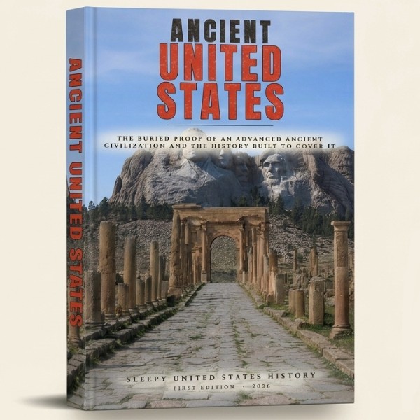 Ancient United States: The Buried Proof of an Advanced Ancient Civilization and the History Built to Cover It, 3D book cover